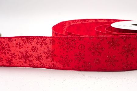 Red_Snowflake Sparkle Wired Ribbon_KF9953GC-7-7