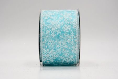 Tiffany Green Sheer_Snowflake Sparkle Wired Ribbon_KF9955GC-12-1