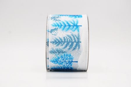 Fita de Natal com Árvore de Inverno e Floco de Neve Branca - Azul1_KF9961GC-1-1