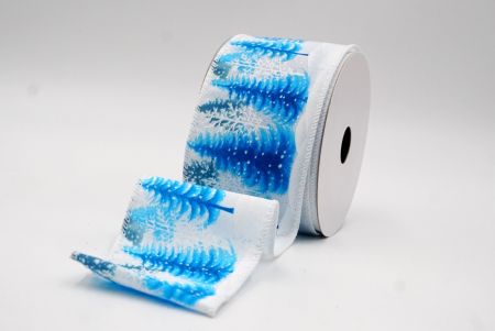 Fita de Natal com Árvore de Inverno e Floco de Neve Branca - Azul1_KF9961GC-1-1