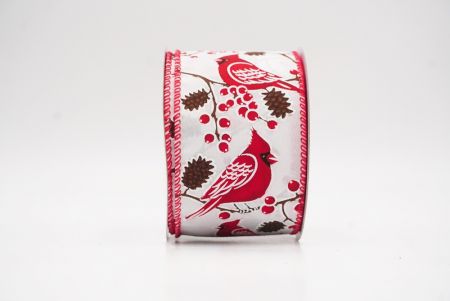 Fita de Arame Natalina com Pássaros Cardeais Vermelhos Brancos e Vermelhos_KF9965GC-1-7