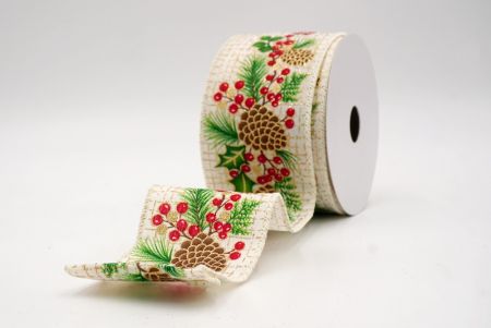 Holiday Pine & Winter Berry Wired Ribbon_KF9970GC-2-2