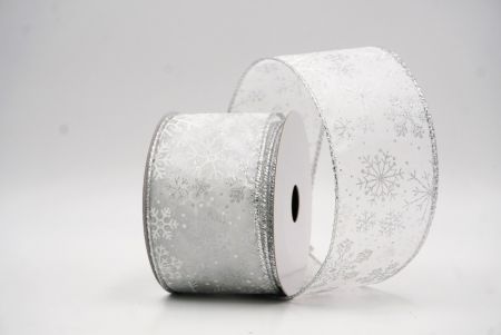 Albus Glittery Natalis Nives Flocculi Filum Ribbons_KF9979G-1