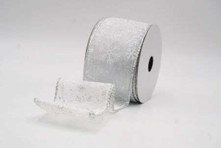 Albus Glittery Natalis Nives Flocculi Filum Ribbons_KF9979G-1