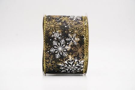 Niger - Aurum Glitterans Nativitatis Nives Flocculi Filum Ribbons_KF9980G-53G