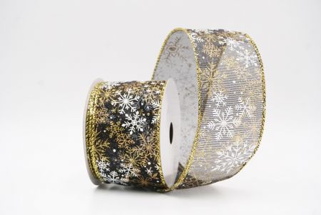 Niger - Aurum Glitterans Nativitatis Nives Flocculi Filum Ribbons_KF9980G-53G