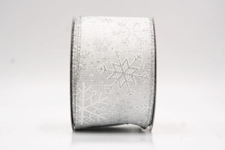 Albus Glitterans Nativitatis Nives Flocculi Filum Ribbons_KF9981G-1