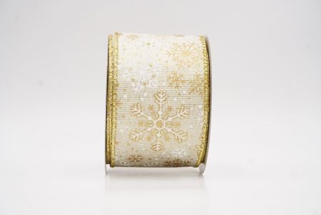 Crema Glitterans Nativitatis Nives Flocculi Filum Ribbons_KF9981G-2