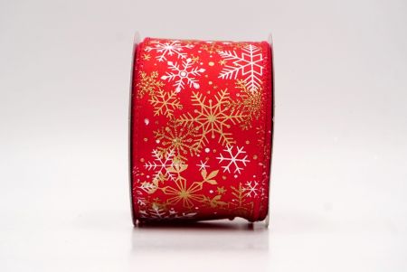 Red_Glitter Christmas Snowflake Wired Ribbon_KF9983GC-7-7