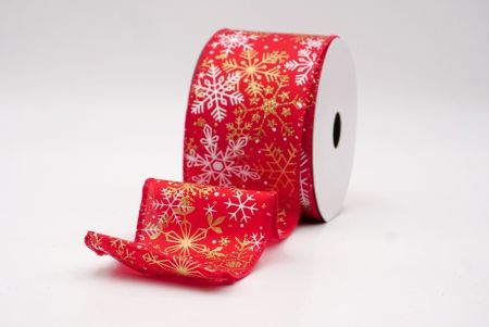 Red_Glitter Christmas Snowflake Wired Ribbon_KF9983GC-7-7