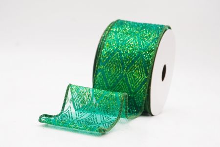 Viridis Glitter Diamond Nativitatis Filum Ribbons_KF9988GC-3-127