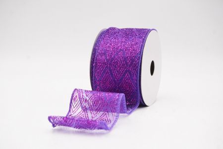 Purpureus Glitter Diamond Nativitatis Filum Ribbons_KF9988GC-34-34