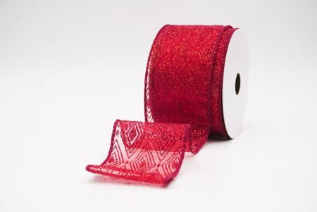 Burgundius Glitter Diamond Nativitatis Filum Ribbons_KF9988GC-8-8