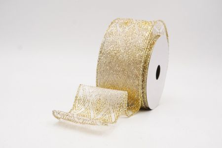 Crema Glitter Diamond Nativitatis Filum Ribbons_KF9988GV-2