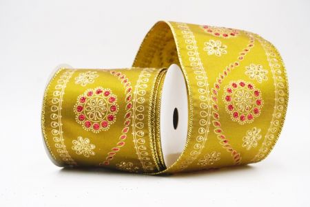 Matcha viridis Glitter Floralis Embroideria Nativitatis Filum Lorum_KF9992G-58_2