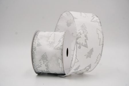 Albus Glitter Hiemis Arbores Micant Nativitatis Filum Ribbons_KF9997G-1_2