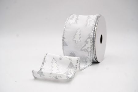 Albus Glitter Hiemis Arbores Micant Nativitatis Filum Ribbons_KF9997G-1_5