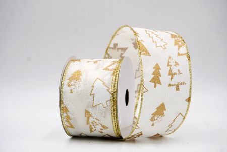 Crema - Aurum Glitter Hiemis Arbores Micant Nativitatis Filum Ribbons_KF9997G-2G_2