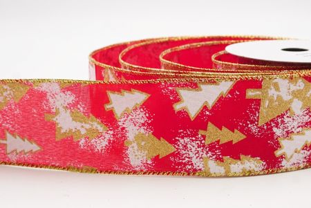 Rubrum - Aurum Glitter Hieme Arbores Micant Nativitatis Filum Ribbons_KF9997G-7G_4