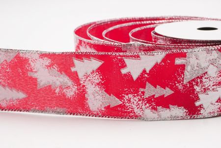 Rubrum Glitter Hieme Arbores Micant Nativitatis Filum Ribbons_KF9997G-7_4