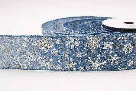 Denim Caeruleus Glitter Nivis Floccus Nativitatis Filum Lorum_KW0002GC-12-226