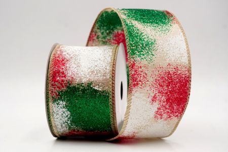 Natural_Glitter Splash Wired Ribbon_KW0010GC-14-183