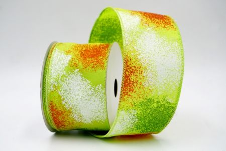 Green_Glitter Splash Wired Ribbon_KW0011GC-15-190
