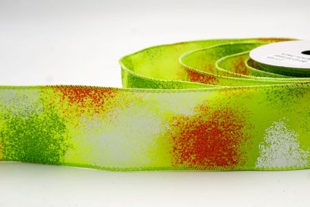 Green_Glitter Splash Wired Ribbon_KW0011GC-15-190