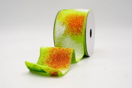 Green_Glitter Splash Wired Ribbon_KW0011GC-15-190