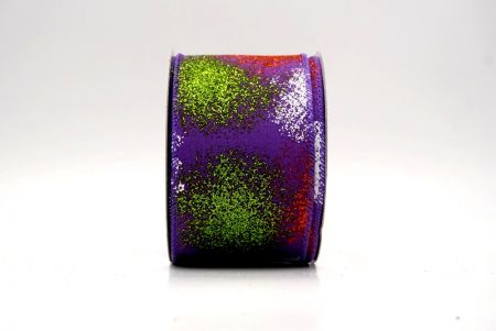 Violet_Glitter Splash Wired Ribbon_KW0011GC-34-34