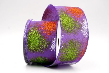 Violet_Glitter Splash Wired Ribbon_KW0011GC-34-34