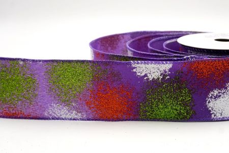 Violet_Glitter Splash Wired Ribbon_KW0011GC-34-34