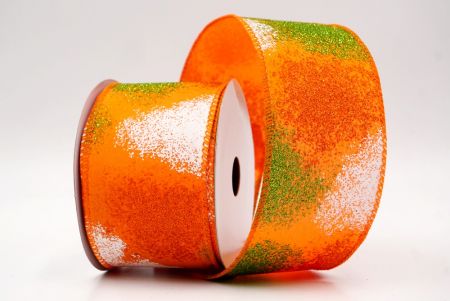 Orange_Glitter Splash Wired Ribbon_KW0011GC-54-54