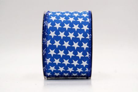 Blue_Holiday Sparkle Star Wired Ribbon_KW0013GC-12-251