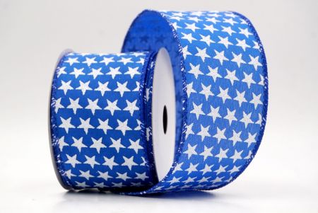 Blue_Holiday Sparkle Star Wired Ribbon_KW0013GC-12-251