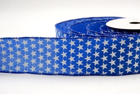 Blue_Holiday Sparkle Star Wired Ribbon_KW0013GC-12-251