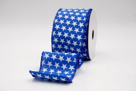 Blue_Holiday Sparkle Star Wired Ribbon_KW0013GC-12-251