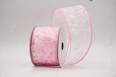 Cinta Botánica de Lujo con Brillo en Rosa_KW0021GC-5-5