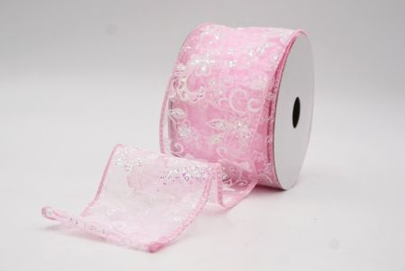 Cinta Botánica de Lujo con Brillo en Rosa_KW0021GC-5-5