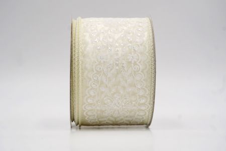 Cinta de Alambre Vintage de Flores Crema Transparentes_KW0024GC-2-2