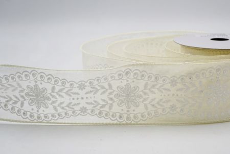 Cinta de Alambre Vintage de Flores Crema Transparentes_KW0024GC-2-2