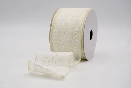 Cinta de Alambre Vintage de Flores Crema Transparentes_KW0024GC-2-2