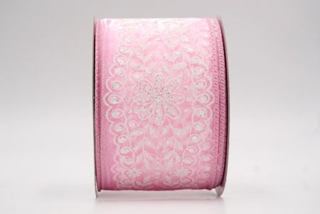 Cinta de Alambre Vintage de Flores Rosadas Transparentes_KW0024GC-5-5