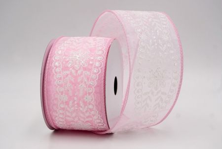 Cinta de Alambre Vintage de Flores Rosadas Transparentes_KW0024GC-5-5