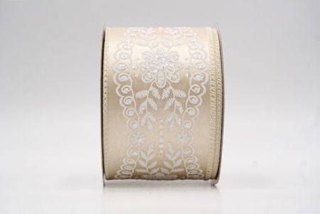 Cinta de Alambre Vintage de Flores Crema Transparentes_KW0025GC-2-2