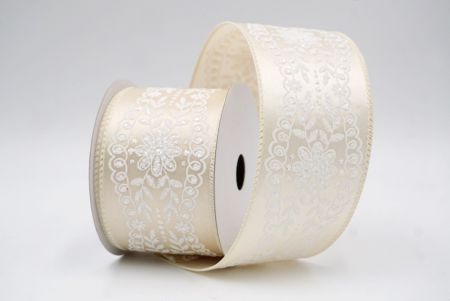 Cinta de Alambre Vintage de Flores Crema Transparentes_KW0025GC-2-2