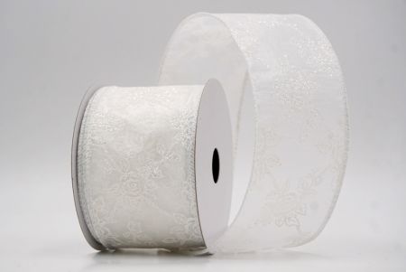 Cinta de alambre de enredadera de rosas con brillo blanco_KW0026GC-1-1
