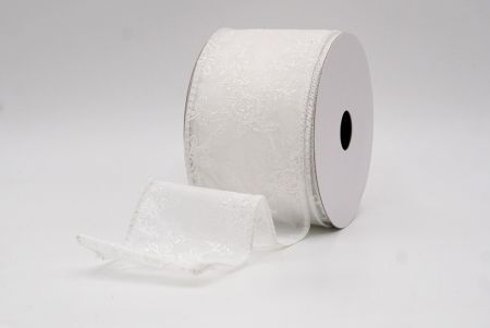 Cinta de alambre de enredadera de rosas con brillo blanco_KW0026GC-1-1