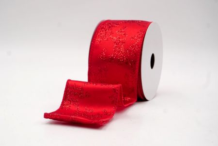 Cinta de alambre de enredadera de rosas con brillo rojo_KW0028GC-7-7