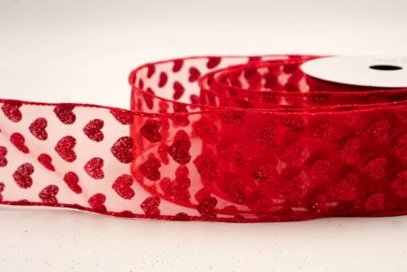 Cinta de Alambre con Corazón Brillante Rojo_Valentín_KW0036GC-7-7